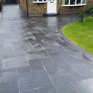 Black Limestone Paving